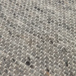 Eva Interior Rond vloerkleed wol Antraciet - Cobble Stone - 180 x 180 cm Clearance