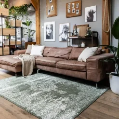 Eva Interior Vintage Vloerkleed Bloom Groen - 270 x 185 cm Discount