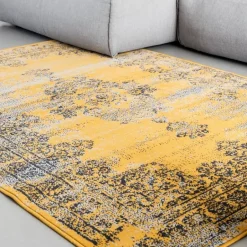 Eva Interior vintage Vloerkleed Bloom Geel - 270 x 185 cm Best