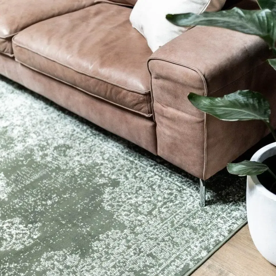 Eva Interior Vintage Vloerkleed Bloom Groen - 225 x 160 cm Outlet