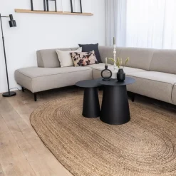 Eva Interior vloerkleed ovaal jute - naturel - 200 x 300 cm New
