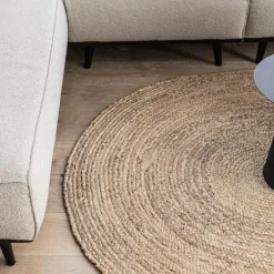 Eva Interior vloerkleed ovaal jute - naturel - 200 x 300 cm New