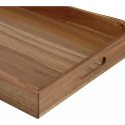 Excellent Houseware dienblad van bamboe - 50 x 35 x 6 cm - bruin