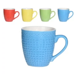 Excellent Houseware Koffiekopjes - 4 stuks - multi-kleur - 240 ml Sale