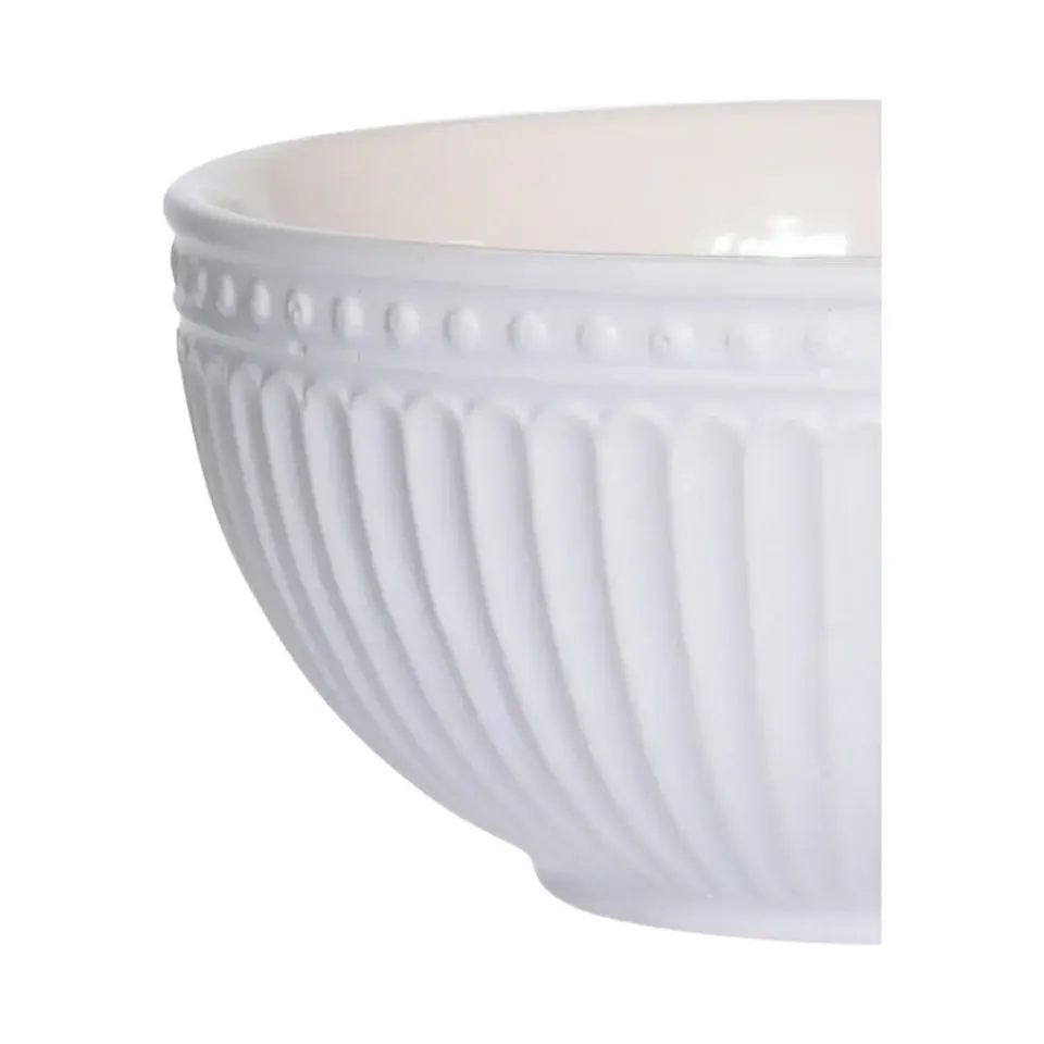 Excellent Houseware kommen/schaaltjes - D14 x H7 cm - ivoor wit