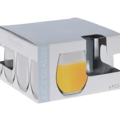 Excellent Houseware luxe sap/waterglazen - 4x stuks - 390 ml Sale