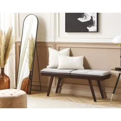 Beliani EXTON - Bankje - Donkere houtkleur - MDF