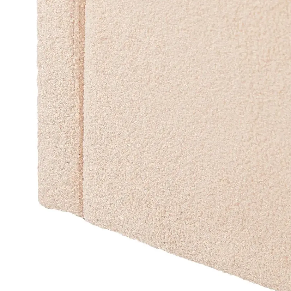 Beliani EYBURIE - Slaapbank - Perzik - 90 x 200 cm - Bouclé Outlet