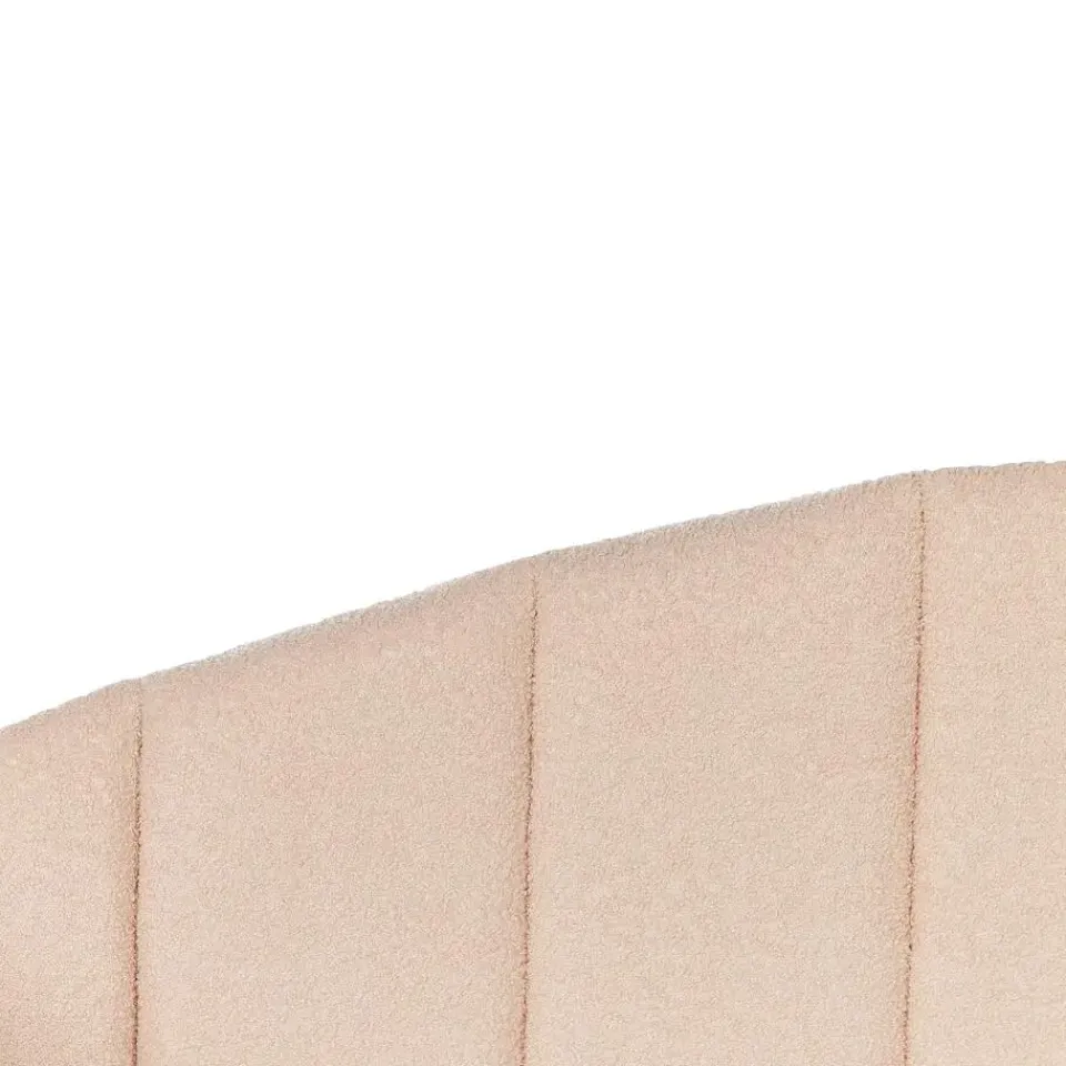 Beliani EYBURIE - Slaapbank - Perzik - 90 x 200 cm - Bouclé Outlet