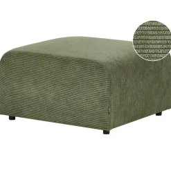 Beliani FALSTERBO - Ottomaan - Groen - Corduroy Online