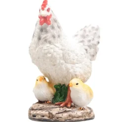 Farmwood Animals Farmwood Kip tuin beeldje - binnen/buiten - 15 x 10 x 20 cm Best