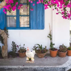 Farmwood Animals Farmwood Kip tuin beeldje - binnen/buiten - 15 x 10 x 20 cm Best