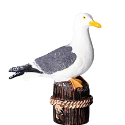 Farmwood Animals Farmwood Meeuw op 1 paal - vogel tuin beeldje - buiten - 18x8x20cm Clearance