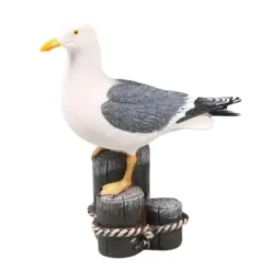 Farmwood Animals Farmwood Meeuw op 3 palen vogel tuin beeldje - buiten - 18x8x20cm Outlet