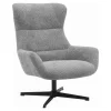 House Nordic Fauteuil Draaibaar - Donkergrijs Stof - 89x80x101cm - Bescia New