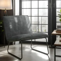 HomeMixx Fauteuil James - Velvet Antraciet Hot