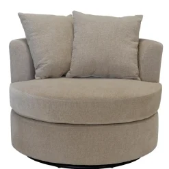 Giga Meubel Fauteuil Taupe Stof - Zithoogte 45cm - Thony Luxe Hot
