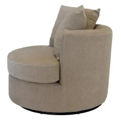 Giga Meubel Fauteuil Taupe Stof - Zithoogte 45cm - Thony Luxe Hot