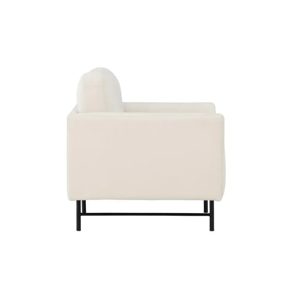 Fjôrd Fauteuil Wit Stof - 86x87x68cm - Sky Best