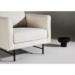 Fjôrd Fauteuil Wit Stof - 86x87x68cm - Sky Best