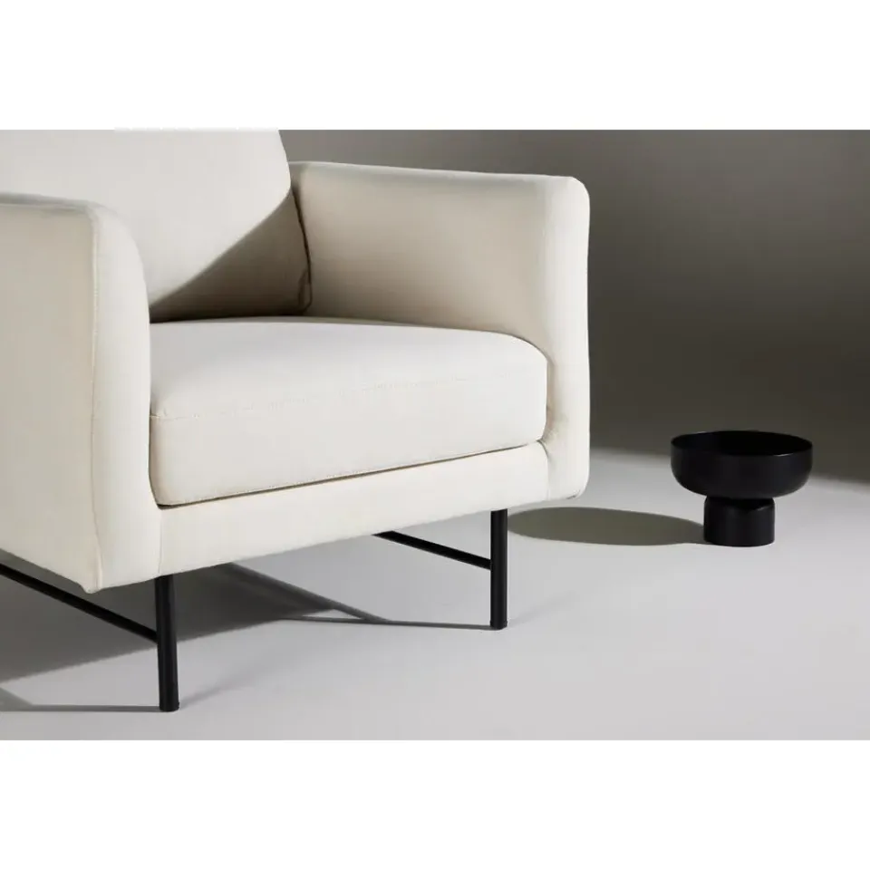 Fjôrd Fauteuil Wit Stof - 86x87x68cm - Sky Best