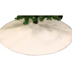 Feeric lights & Christmas Feeric Christmas kerstboomrok - wit - 100 cm - polyester - rond New