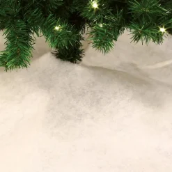 Feeric lights & Christmas Feeric Christmas kerstboomrok - wit - 100 cm - polyester - rond New