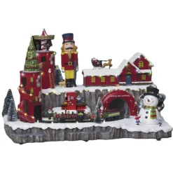 Feeric lights & Christmas Feeric Christmas Kerstdorp kerstmarkt -licht, beweging, muziek Sale