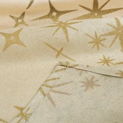 Feeric lights & Christmas Feeric Christmas Tafelkleed - beige - sterren - 140 x 360 cm Discount