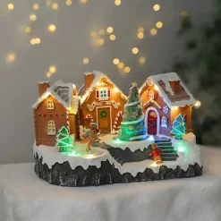 Feeric lights & Christmas Kerstdorp - peperkoek - led - 23 cm Best