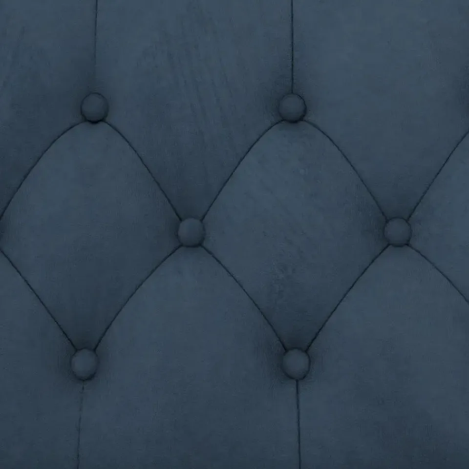 Dorel Home Felix - 3-zits slaapbank in blauw fluweel Outlet