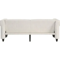 Dorel Home Felix II - 3-zits slaapbank in crèmekleurige stof Online