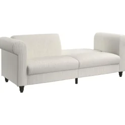Dorel Home Felix II - 3-zits slaapbank in crèmekleurige stof Online