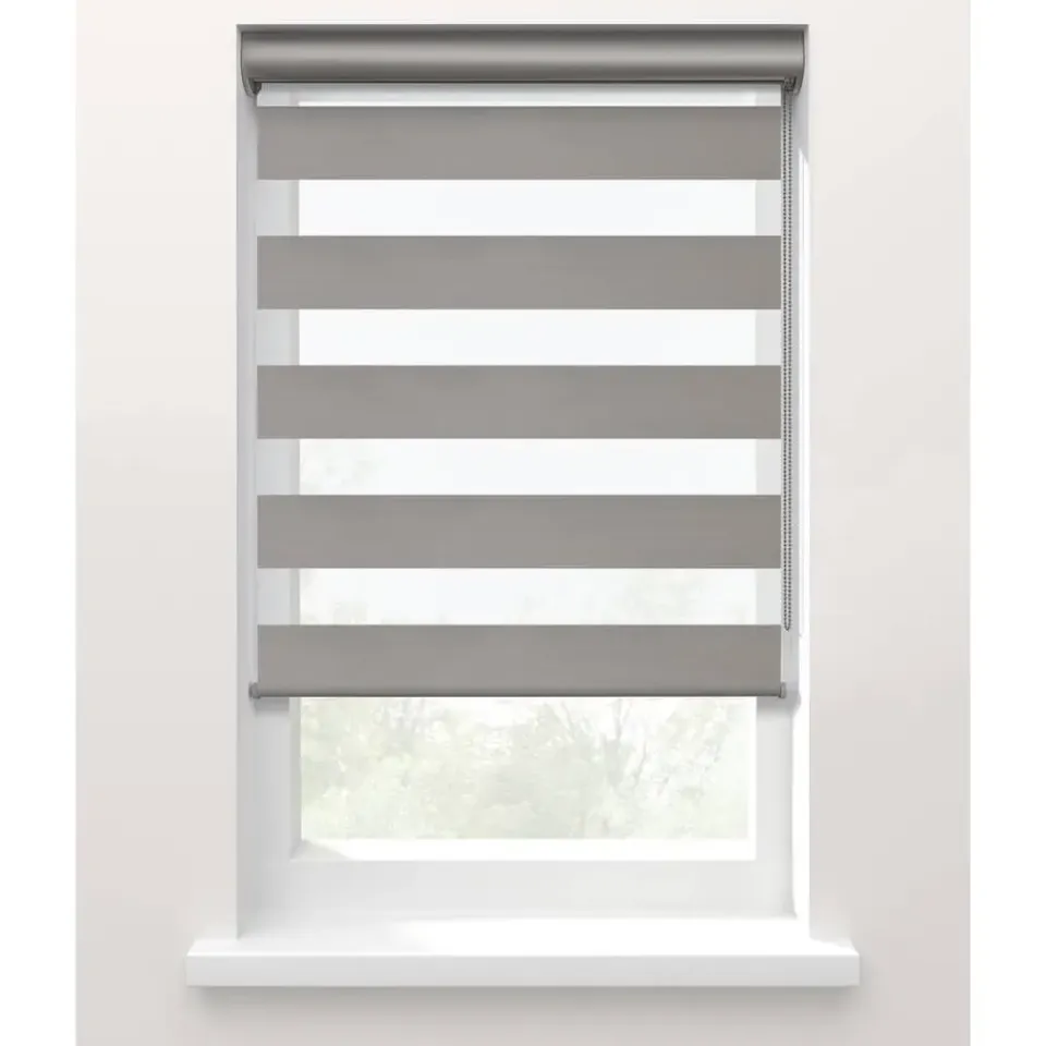 Fenstr Duo rolgordijn Nice lichtdoorlatend - 20091 grijs Clearance