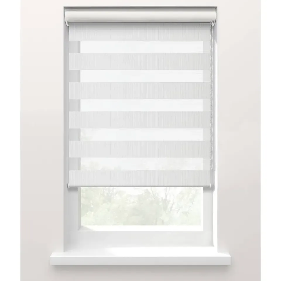 Fenstr Duo rolgordijn Planos lichtdoorlatend - wit (10030) Outlet