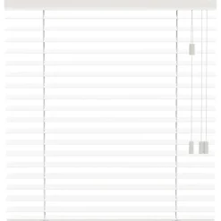 Fenstr houten jaloezie New York 65mm - off-white (10712) Outlet