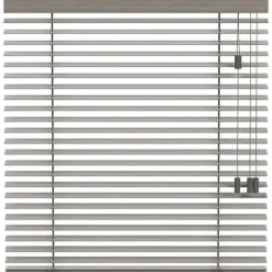 Fenstr houten jaloezie Oslo 50mm - taupegrijs (20951)