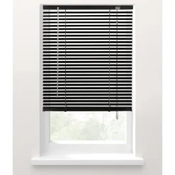 Fenstr jaloezie aluminium 25 mm matzwart - 180x180 cm Outlet