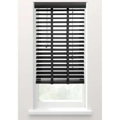 Fenstr jaloezie hout 50 mm zwart - 220x180 cm Online