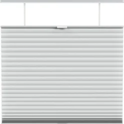 Fenstr plisségordijn Chicago dubbel 45mm lichtdoorlatend - lichtgrijs (20033) Sale