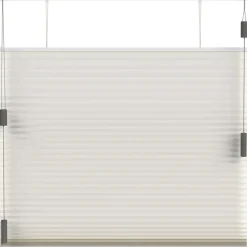 Fenstr plisségordijn Montreal dubbel 25mm verduisterend - ecru (25803) Clearance