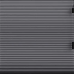 Fenstr plisségordijn Montreal dubbel 25mm verduisterend - antraciet (20714) New