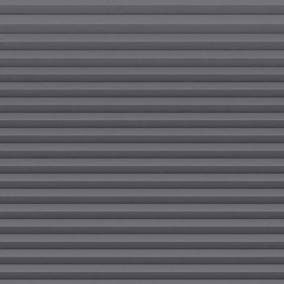 Fenstr plisségordijn Montreal dubbel 25mm verduisterend - antraciet (20714) New