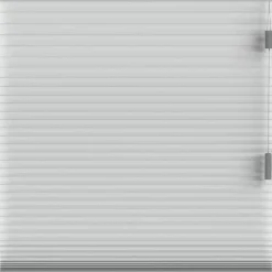 Fenstr plisségordijn Montreal dubbel 25mm verduisterend - lichtgrijs (20032) Hot