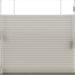 Fenstr plisségordijn Montreal dubbel 25mm verduisterend - taupe (30023) Clearance