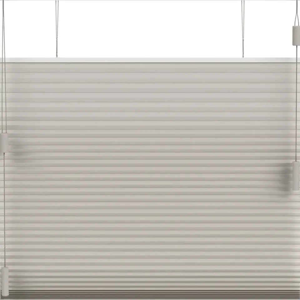 Fenstr plisségordijn Montreal dubbel 25mm verduisterend - taupe (30023) Clearance