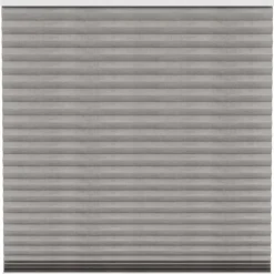 Fenstr plisségordijn Sidney dubbel 45mm transparant - taupe (30026) Sale