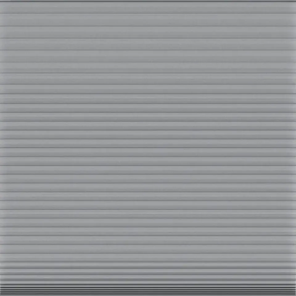 Fenstr plisségordijn Toronto dubbel 25mm lichtdoorlatend - donkergrijs (20514) New