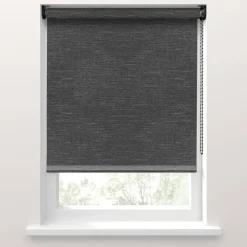 Fenstr rolgordijn Lucca lichtdoorlatend - zwart (15044) Discount