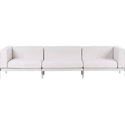 Leen Bakker FERRETTI - Tuinbank 3-zits - Lichtbeige - Synthetisch New